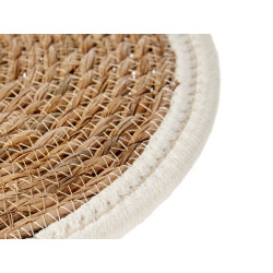 TAPETE NATURAL BORDE BLANCO 30CM