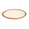 NAPPERON BLANC REBORD NATUREL 30CM