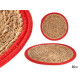 NAPPERON NATUREL REBORD ROUGE 35CM