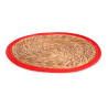 NAPPERON NATUREL REBORD ROUGE 35CM