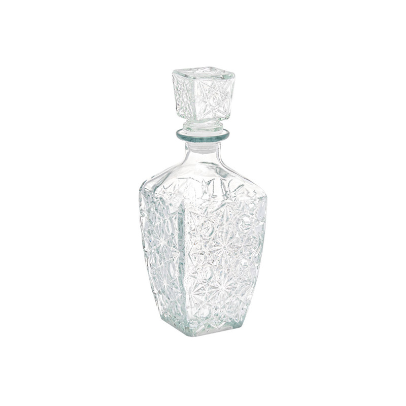 CARAFE  LIQUEUR SCULPTÉE ÉTOILE 750ML