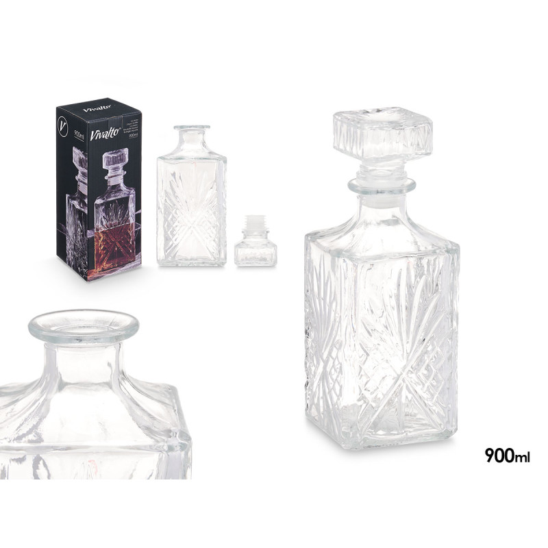 ENGRAVED DECANTER RHOMBUS 900ML