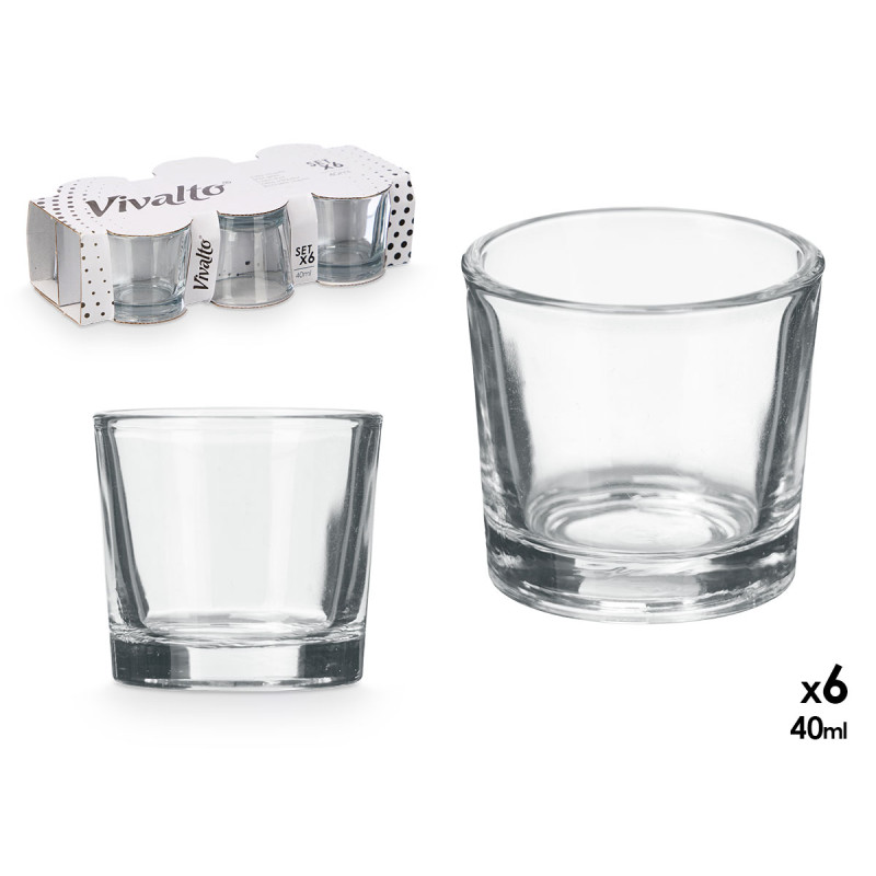 SET 6 VERRES À LIQUEUR 40 ML