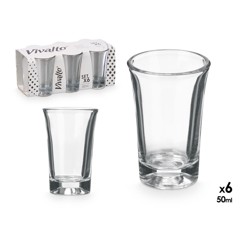 SET 6 VERRES À LIQUEUR 50 ML