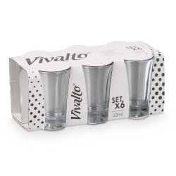 CONJ DE 6 COPOS DE SHOT 50 ML