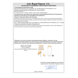 ROUND BOROSILICATE JAR BAMBOO LID 1,8L