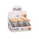 SQUARE BOROSILICATE JAR BAMBOO LID PASTA 1,2L