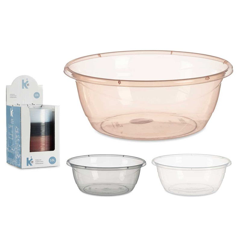 MULTIUSO PLASTICO 10L TRANSPARENTE SURT 3