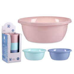 SET 3 COLORS PLASTIC BASIN 7L