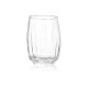 VASO RAYAS 380ML TRANSPARENTE