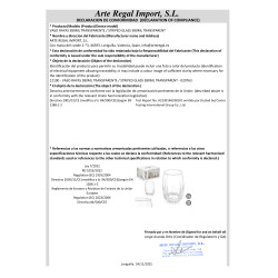 STRIPED GLASS 380ML TRANSPARENT