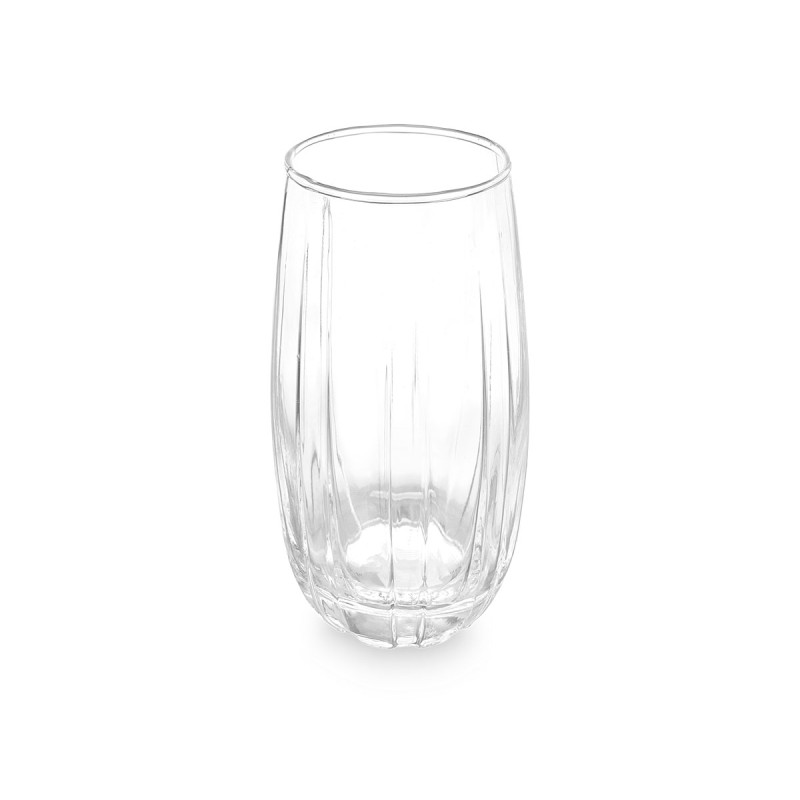 VERRE RAYURES 510ML TRANSPARENT