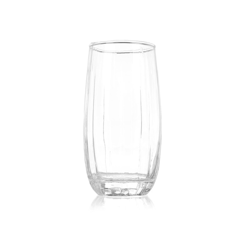 STRIPED GLASS 510ML TRANSPARENT