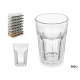 BICCHIERE DI VETRO TRASPARENTE 360ML DISPLAY
