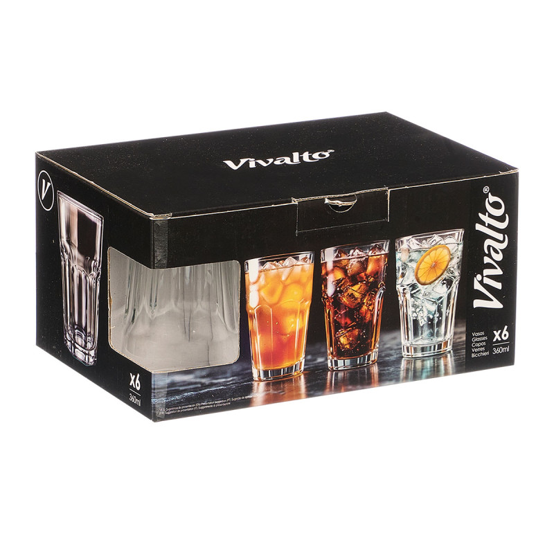 VASO VIDRIO TRANSPARENTE 360ML