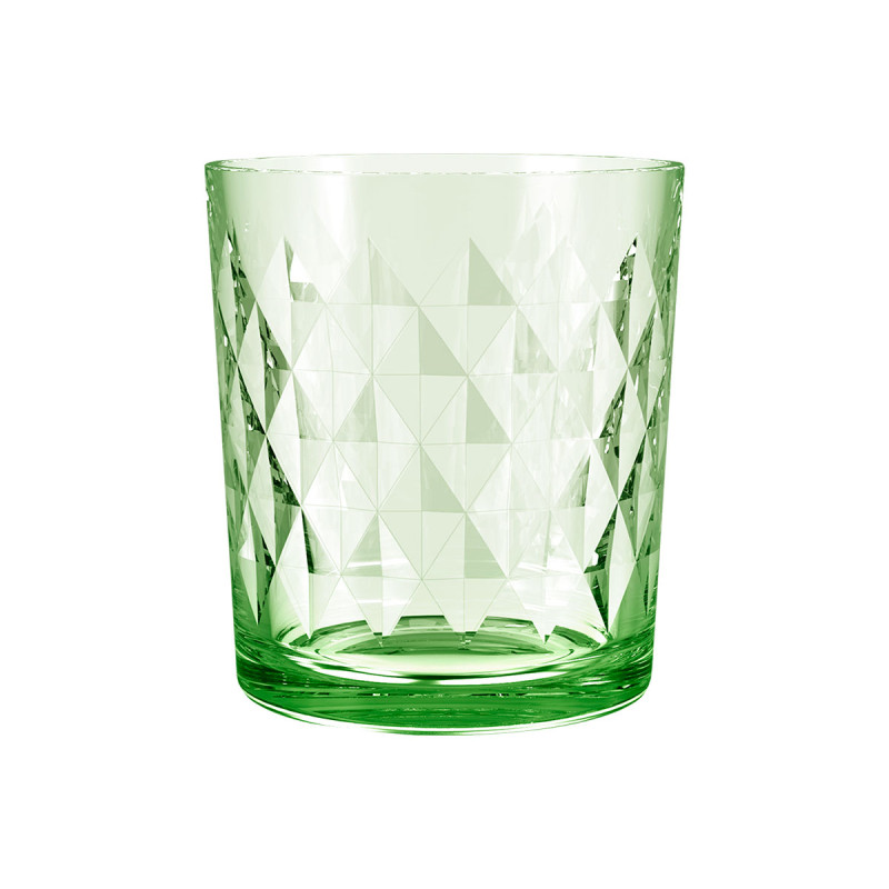 360ML DIAMOND GLASS TUMBLER ASSORTED 6 COL