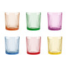 360ML STRIPES GLASS TUMBLER ASSORTED 6 COL