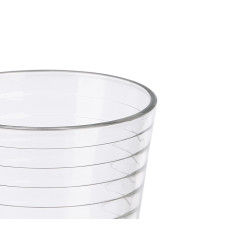 SET 6 HORIZONTAL STRIPE GLASS 280ML