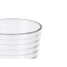 SET 6 HORIZONTAL STRIPE GLASS 280ML