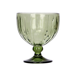 COUPE GLACE RAYURES 350ML VERT