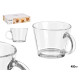 TIGELA COM ASA 400ML TRANSPARENTE