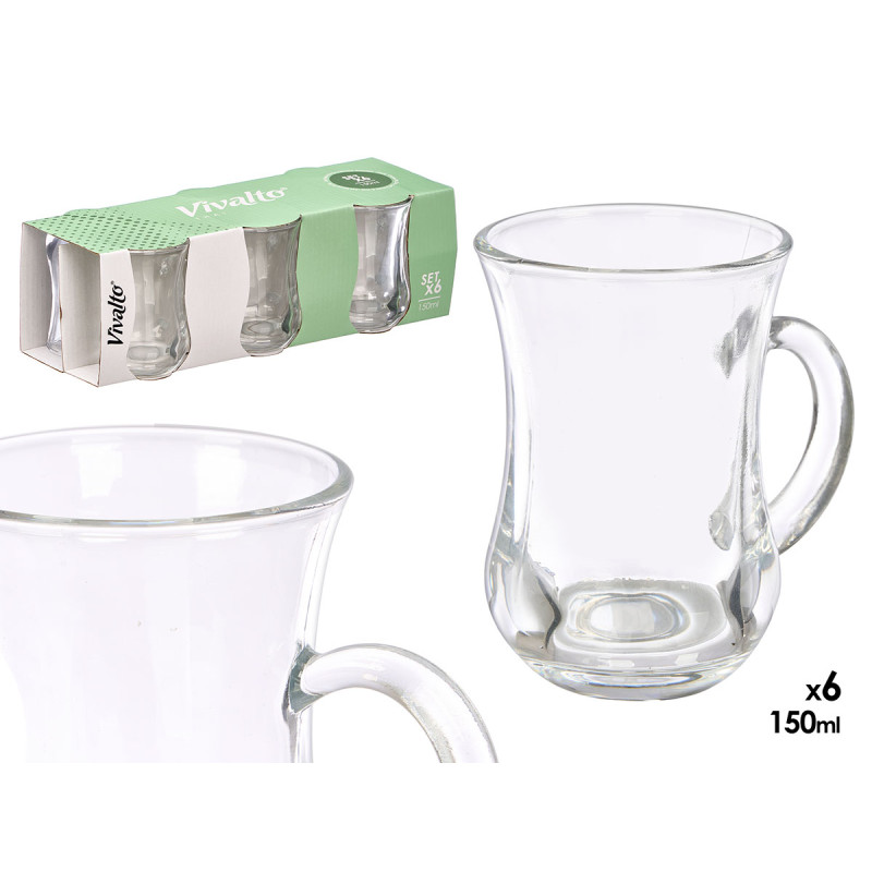 CONJUNTO 6 JARRAS DE CHÁ PEQUENAS 