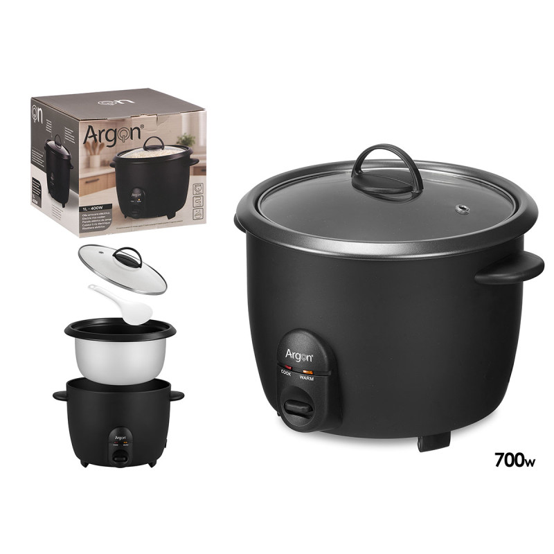MATTE BLACK ELECTRIC RICE COOKER 1,8L 700W 