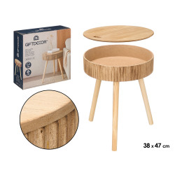 MESA AUXILIAR 38CM ONDAS NATURAIS