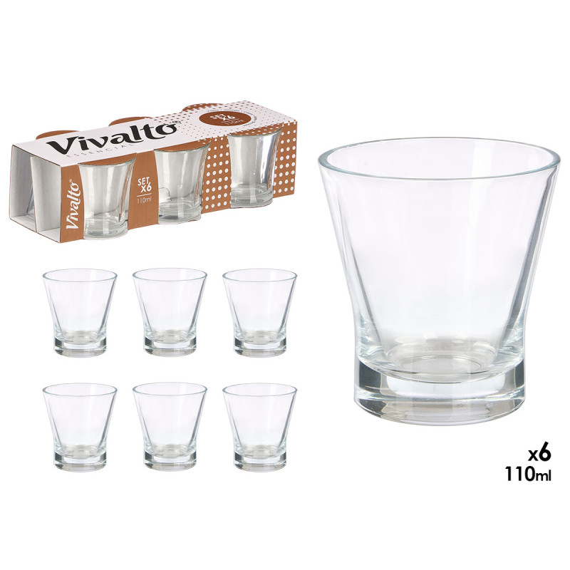 SET DI 6 BICCHIERI DA CAFFÈ 110ML