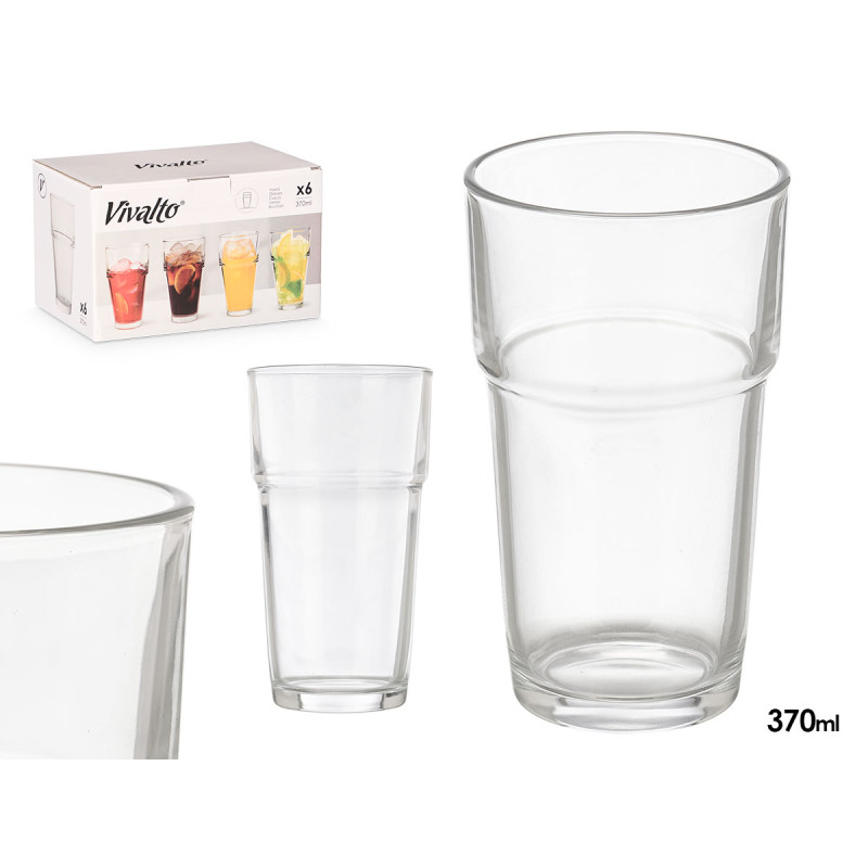 STACKABLE CRYSTAL GLASS 370ML