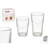 SET 12 VERRES EMPILABLES 270ML 370ML