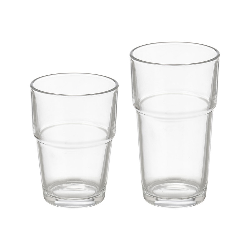 SET 12 VASOS APILABLES 270ML 370ML