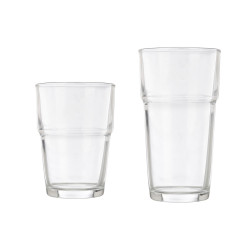 SET 12 VERRES EMPILABLES 270ML 370ML