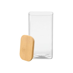 FRASCO RECTANGULAR BOROSILICATO 1,8L TAMPA BAMBU