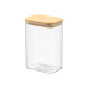 1,4L RECTANGULAR BOROSILICATE JAR BAMBOO LID