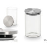 1,1L ROUND BOROSILICATE JAR STEEL LID