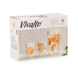 SET 5 PCS CARAFE ET VERRES À EAU