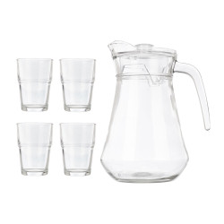 SET 5 PCS SODA JUG AND GLASSES  
