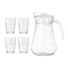 SET 5PCS JARRA VASOS REFRESCO