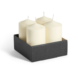 BOUGIE BLOC CREME 13CM