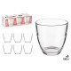 SET 6 BICCHIERI VETRO MACCHIATO 150ML