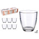 SET 6 VASOS CORTADO 170ML