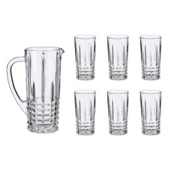 SET CARAFFA 1L E 6 BICCHIERI ACQUA 250ML LIN