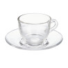 CANECA CAFE VIDRO 85ML COM PRATO