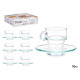 CANECA CAFE VIDRO 100ML COM PRATO