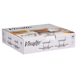 TAZZA VETRO CAFFÈ 100ML C PIATTINO