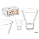 BICCHIERE CONICO CON BASE 230ML