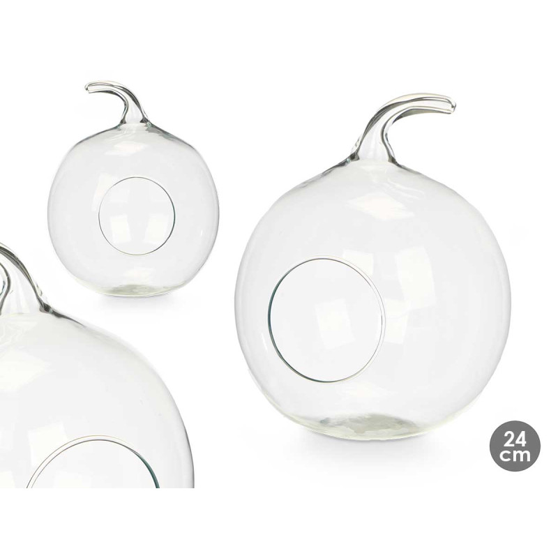 POMME VERRE PETITE AVEC TROU 