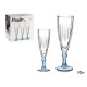 BICCHIERE CAVA COLORE BLU 170ML