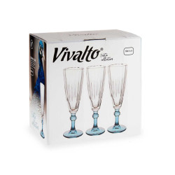 COUPE CAVA COULEUR BLEU 170ML